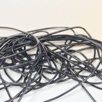 Канитель гладка глянець 1,0мм 5г чорний КТ0045г06