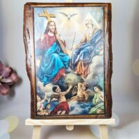 Ікона на дереві "Свята трійця" 29*22см