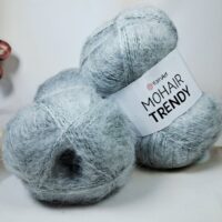 Ярнарт Мохер Тренд (YarnArt Mohair Trendy) 100г/220м 113 свiтло сiрий