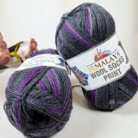 Гімалая Вул Сокс Принт (Himalaya Wool Socks Print) 100г/400м S41-06 сіро-фіолетовий