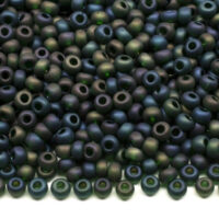 Бісер 51150/1 Preсiosa 10/0 темно-зелений райдужний матовий 25г