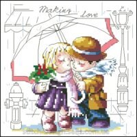 I.B. Studio Making Love (color), схема на бумаге