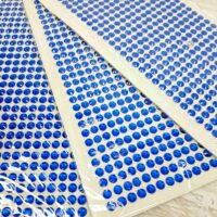 Камень клеевой на планшете 6мм синий 540шт