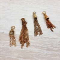 Брелок для сумки с цепочкой золото