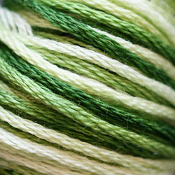 Муліне ДМС 0125 меланж зелений