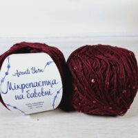 Аванти Ярн Мікропаєтка на бавовні (Avanti Yarn) 50г/400м 075 бордо