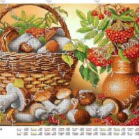 ДАНА-3365 Осенний урожай, схема под бисер
