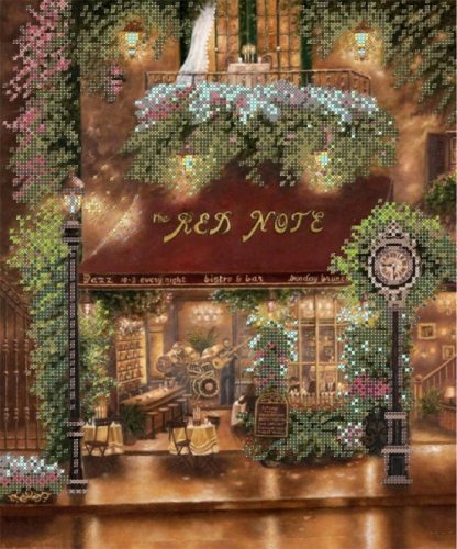 Картины бисером S-118 Весенний бульвар 1, схема под бисер