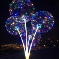 Светящийся Babbl (LED гирлянда + Шар Babbl 18"(45см) + Стик-держатель 75см с пультом и батарейками)