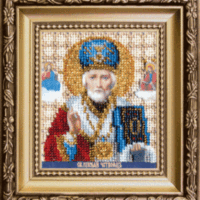 Чарiвна Мить Б-1120 Святитель Николай Чудотворец, набор для вышивания бисером