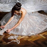 Картины бисером S-187 Балерина, схема под бисер