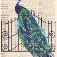 Картины бисером S-196 Страница, схема под бисер
