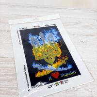 Фея Вышивки АВ-682 Я люблю Украину, схема под бисер