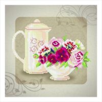 ВДВ Т-0226 В кофейных тонах, схема под бисер