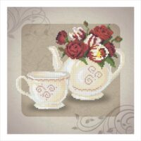 ВДВ Т-0225 В кофейных тонах, схема под бисер