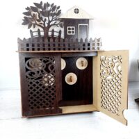 ПА-КЛ-010-1 Ключница 39*28*7см коричневая МДФ