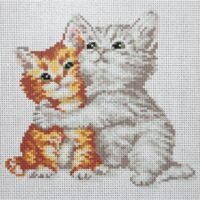 I.B. Studio 102109 Котики, канва с рисунком