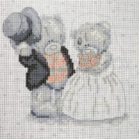 I.B. Studio 102090 Свадьба Тедди, канва с рисунком