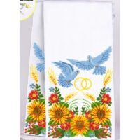 Бісер Арт Рушник весільний для вишивки бісером(нитками) (8024) Голуби