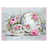 Luca-S ВA2318 Трио и цветы, набор для вышивания нитками