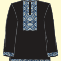 Сорочка чоловіча 785-14/10 р.46 чорна, короткий рукав