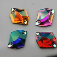 Полустразы Ромб 16*20мм цвет АВ