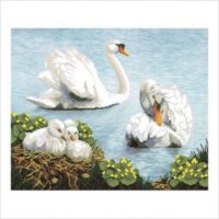 ВДВ Т-0355 Лебеди, схема под бисер