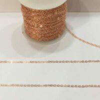 Цепь бижутерная № CP2453F/G-39 1*2мм темное золото