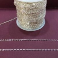 Цепь бижутерная № CP2453F/S 1*2мм серебро