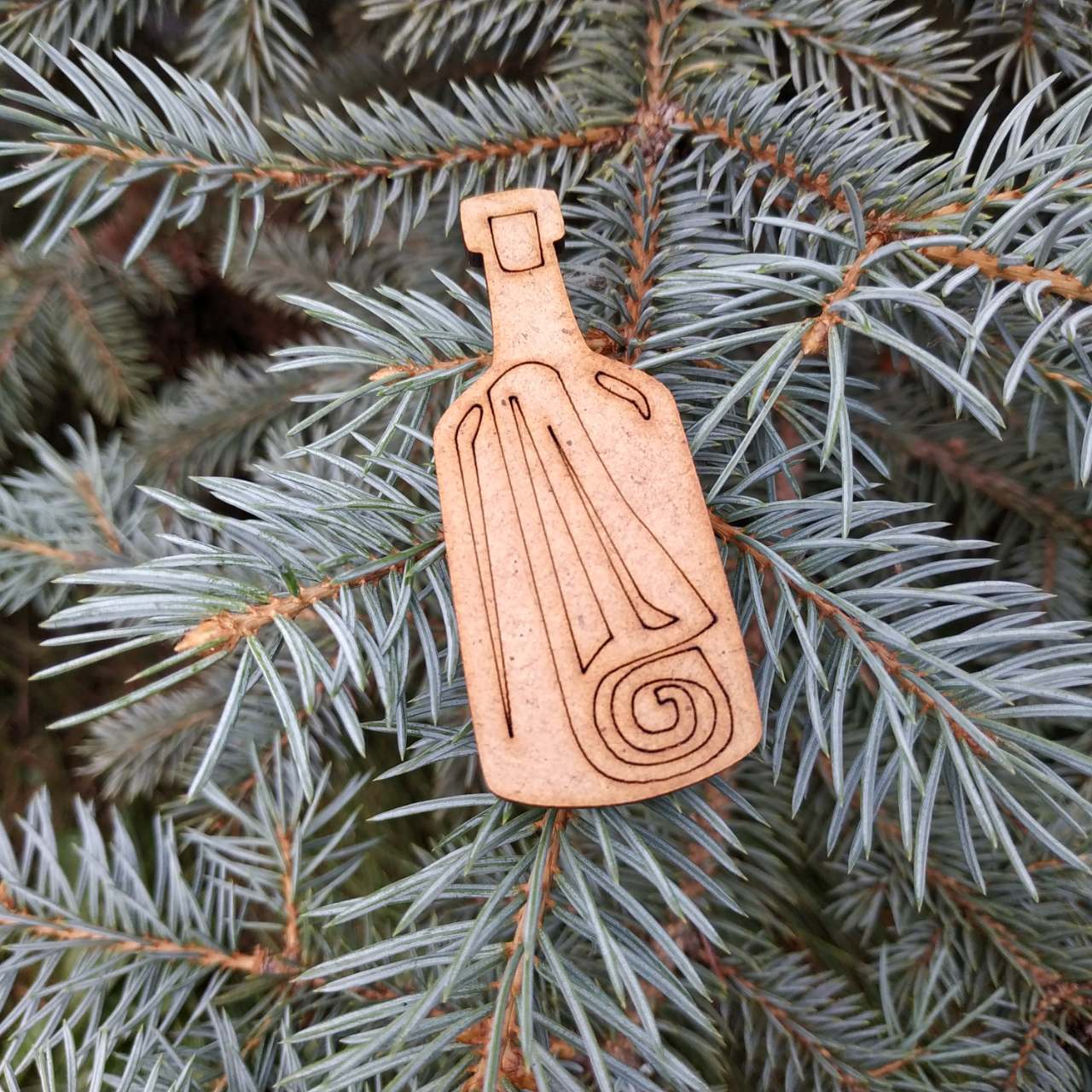 ПА-МН-48 Бутылка с посланием 3*7см