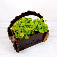 ПА-Ц-001-2 Корзинка коричневая 16*10,5*14см 3мм