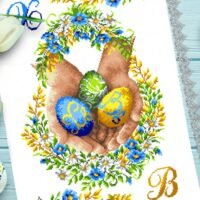 Бісер Арт Пасхальний рушник для вишивки бісером(нитками) (165)