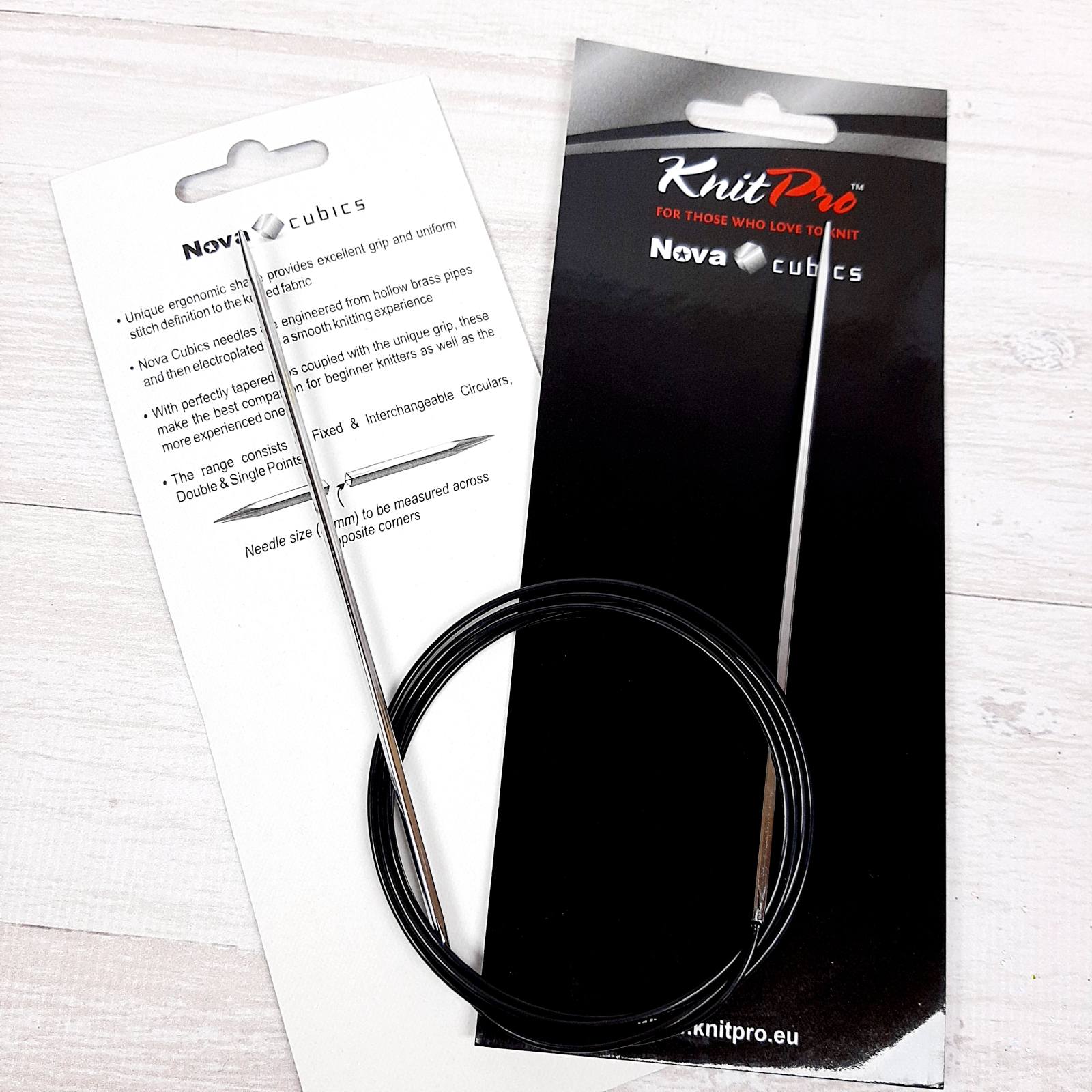 12233 KnitPro Nova Cubics Спиці кругові d3,0мм 120см