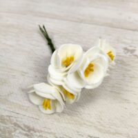 Букет роз из фома 1,5-2см 6шт 8030 белые