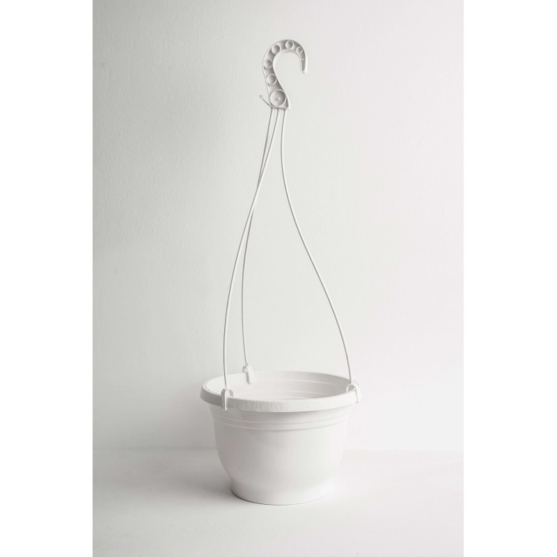 Горщик підвісний 3л 21см білий Kloda Польша