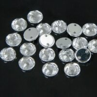 Пришивные Акрил Стразы Круглые 8*3мм Бесцветный