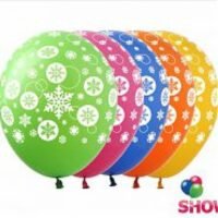 Шар Art Show 12"(30см) Снежинка, ассорти ( 5 сторон ) NG-02