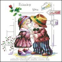 I.B. Studio Kissing You (color), схема на бумаге