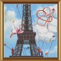 Новая Слобода ННК-1235 Облака любви, набор для вышивания в смешанной технике