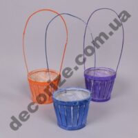Корзина "полосатая бочка" №1238