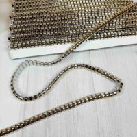 Камни имитация на нитке,64/S серебро, 0,8 см. 7614