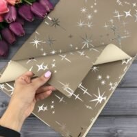 Калька (плівка) для квітів матова GY-07-6 58*58см Star Shine 6 беж