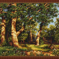 Luca-S В476 Дубовая роща, набор для вышивания нитками