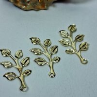 Гілочка 19*36мм 1шт світле золото 22600