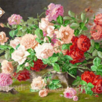 Миледи СЛ-3299 Букет любимых роз, схема под бисер