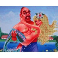 I.B. Studio Б-4001 Козак и русалка, рисунок на ткани под бисер