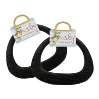 Ручки для сумок EXOTIC РЭ-12Ф черное/эбеновое дерево