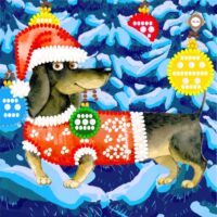 Миледи СЛМ-13 Новогоднее настроение, схема под бисер