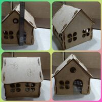 ПА-Д-004 Будиночок з метеликами 18*17,5*17,5см