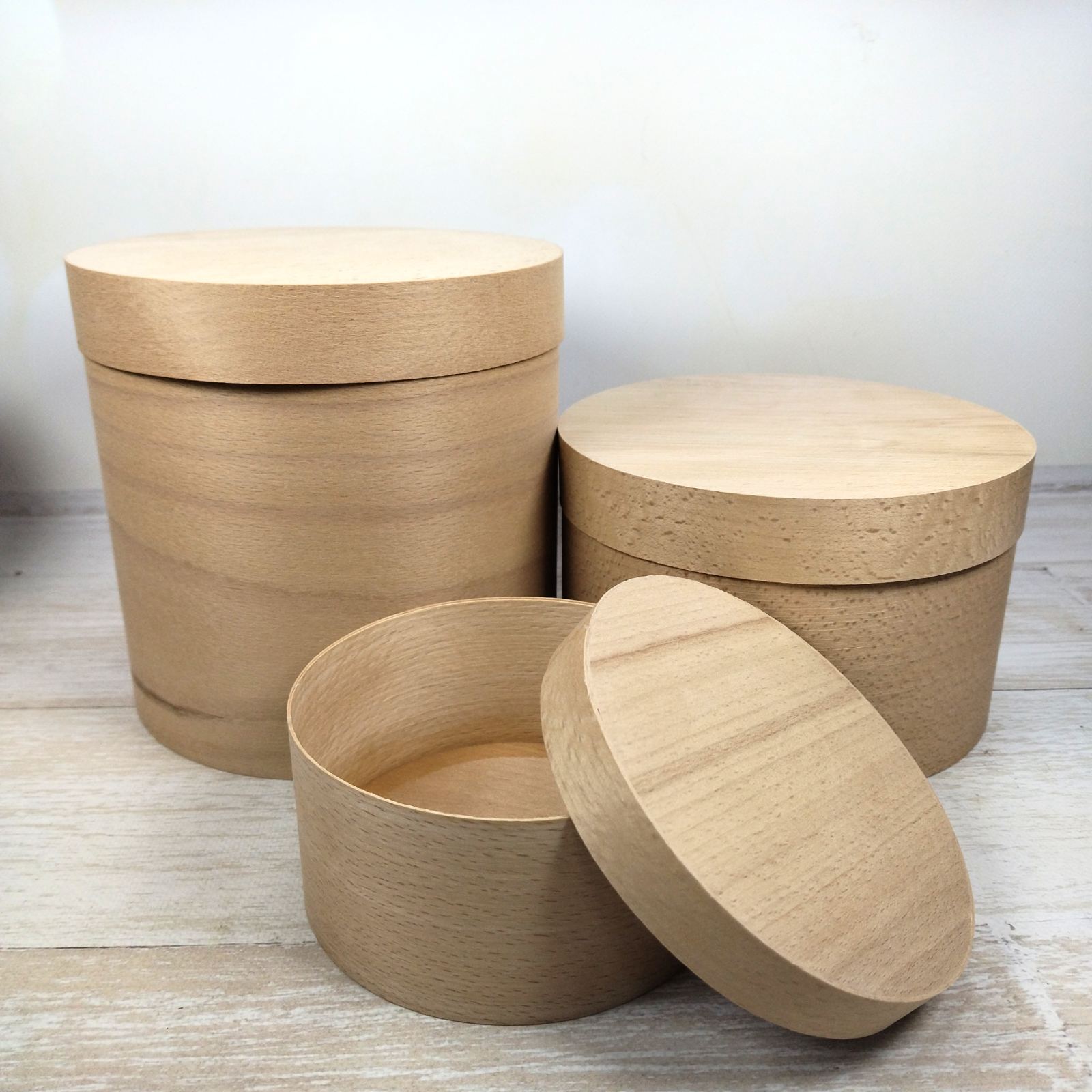 Коробка подарочная из букового шпона 160*100мм